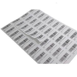 Barcode Sticker A4 Sheet, highly readable text