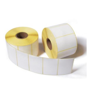 Barcode Thermal Labels, White, printed pattern