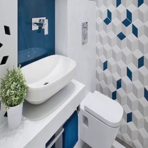 Bathroom 3d Wall Tile, Geometric patterns, attractive