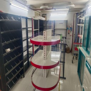 Big Vegetable Shop Rack, Power coated surface finish