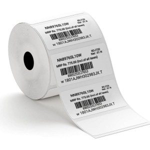 Black Line Barcode Label Roll, High-contrast marking
