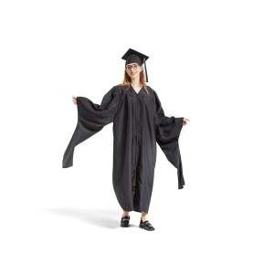 Black Master Graduation Gown
