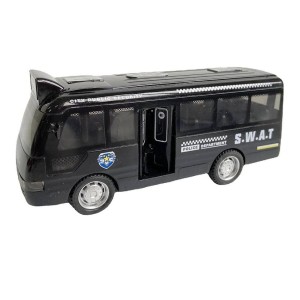 Black Plain Toy Bus