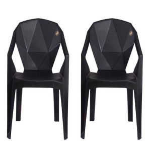 Black Plastic Chairs, Households use, elegance