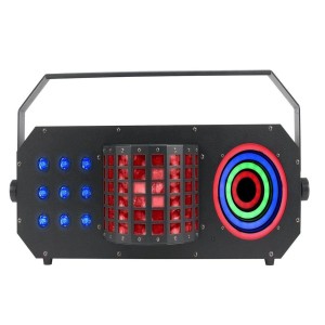 boom box DJ Lights, 10 m wireless range, battery power