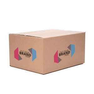 Branded Printed Corrugated Box, High-res logo support