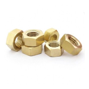Brass Golden Hex Nut