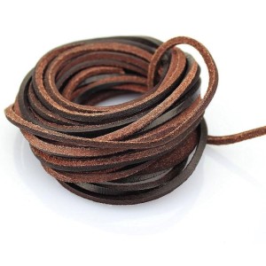 Brown Flat Leather Cord