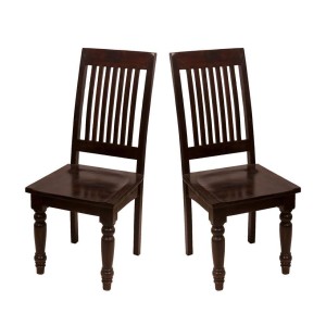 Brown Plain Wooden Chair