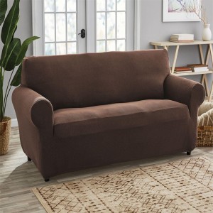 Brown Sofa Cloth, Polyester and polished finish