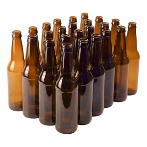 Bulk Beer Bottles, Crown type, green color, 330 ml size