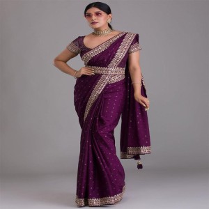 Butti Work Saree