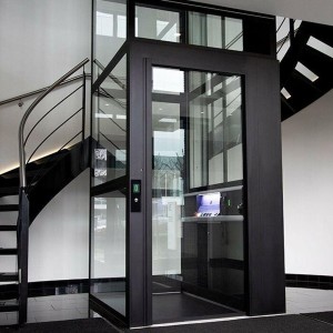 Capsule Apartment Lifts, Glass and metal finishes