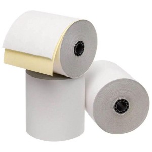 Carbonless 2 Ply Thermal Paper Rolls, Print both layer