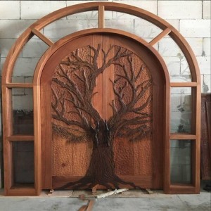 Carved Tree Door, Positive and negative reliefs