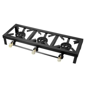 Cast Iron Three Burner, Smoothly operating knob
