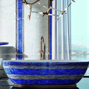 Ceramic Blue Bathtubs