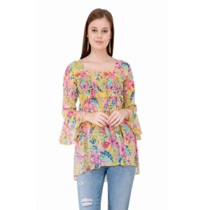 Chiffon Ladies Cotton Tops