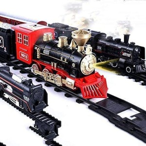 childrens train set, Black color, plastic material