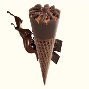 Chocolate Ice Cream Cone, Preservative free speciality