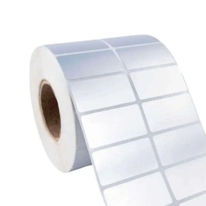 Clear Barcode Label Roll, Transparent pet, adhesive