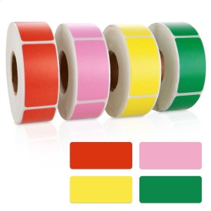 Color-Coded Barcode Labels, multicolor types