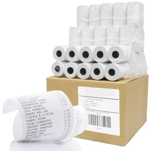 Commercial 2 Ply Thermal Paper Rolls, Clear & legible