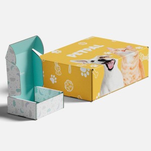 Compact Printed Corrugated Box, Space-saving design