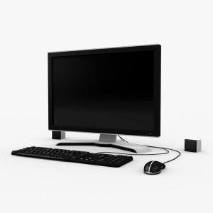 Computer Monitor 3d Model, Animation, rigged