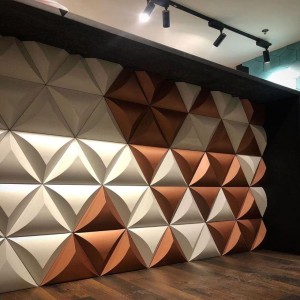 concrete 3D wall tile, Raw grey concrete texture