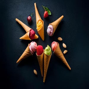 Cone Shaped Ice Cream, Plus extra for greasing