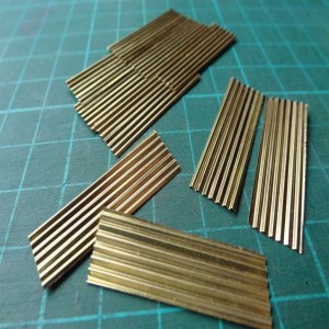 Corrugated Brass Sheet, Polished finishing, smooth