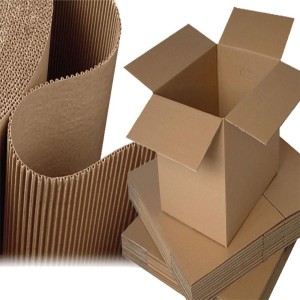 Corrugated Carton Cardboard, Fluted kraft surface