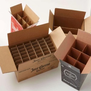 Corrugated Carton Partitions, Die-cut interior frames