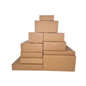 Corrugated Plain Cartons, Unprinted brown surface