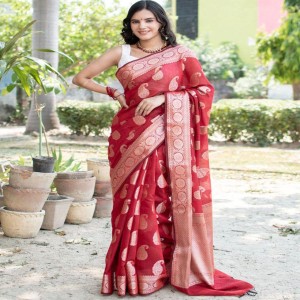 Cotton Banarasi Saree