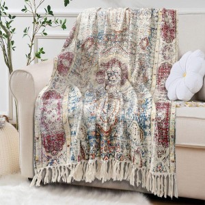 Cotton digital throw