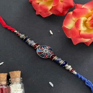 Crystal Multicolour Rakhi 