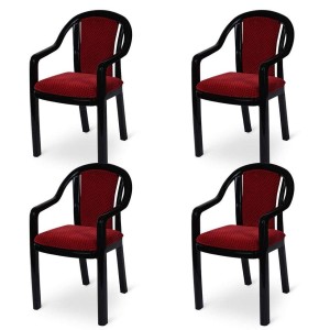 Cushioned Plastic Chair, Heavy-duty armrest, modern