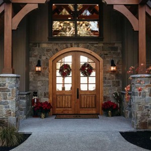 Custom Front Doors, Sidelight & transom, glass patterns