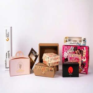 Custom Printed Cardboard Food Packaging Box, Branded surface laminate