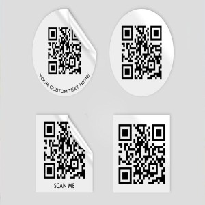 Custom QR Code Labels, Waterproof & Tear-Resistant