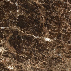 Dark Emperador Marble, Painted with crackled veins