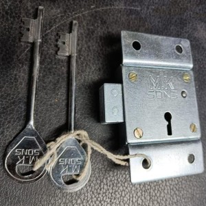 Deadbolt Iron Door Lock, Security usage, silver colour