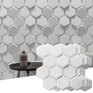 Designer Hexagon Mosaic 3d walll tile, mosaic ceramic