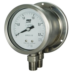 Differential Silver Pressure Gauge