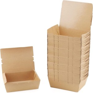 Disposable Cardboard Food Packaging Box, Single-use