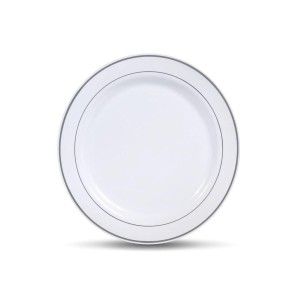 Disposable White Plastic Plates