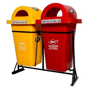 Double Compartment Dustbin