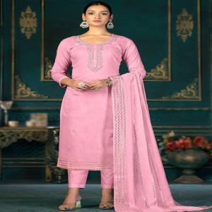 Embroidered Casual Suit